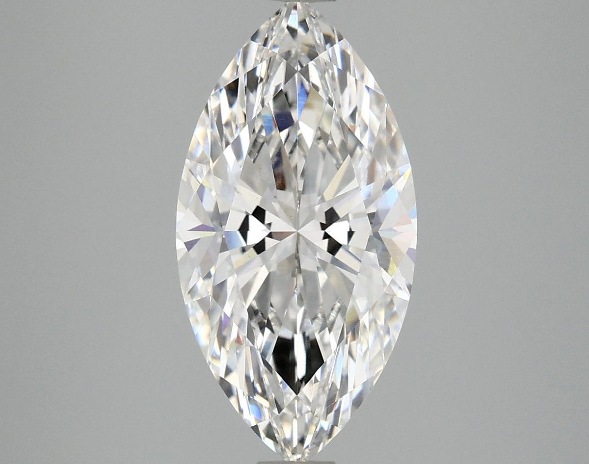 3.07 Carat Marquise Shaped Ideal Cut VVS2 IGI Certified Lab Grown Diamond