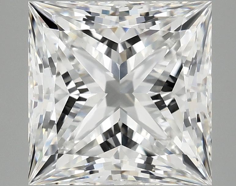 4.19 Carat Princess Shaped Ideal Cut VVS2 IGI Certified Lab Grown Diamond