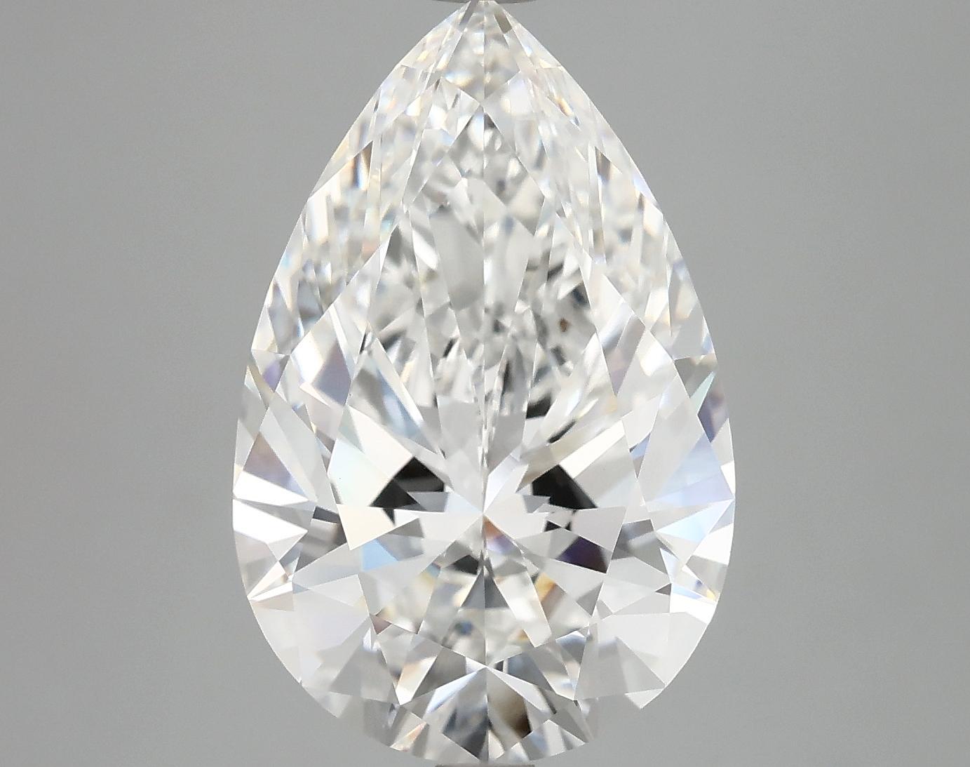 6.11 Carat Pear Shaped Excellent Cut VVS2 IGI Certified Lab Grown Diamond