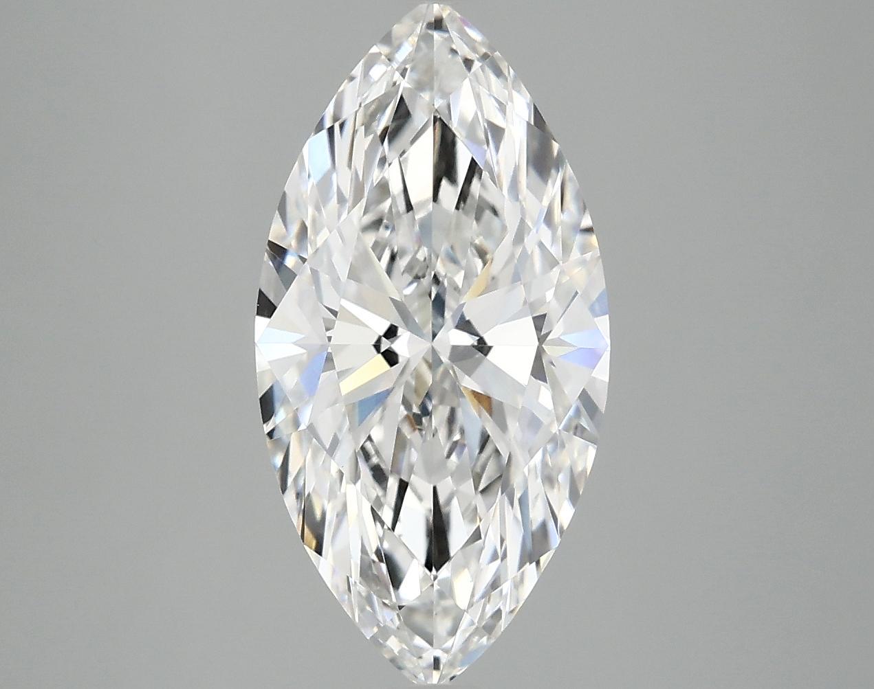 3.1 Carat Marquise Shaped Ideal Cut VVS2 IGI Certified Lab Grown Diamond