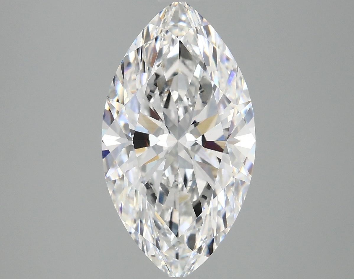 3.08 Carat Marquise Shaped Excellent Cut VVS2 IGI Certified Lab Grown Diamond
