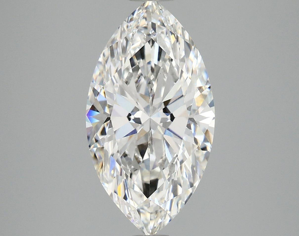 3.07 Carat Marquise Shaped Excellent Cut VVS2 IGI Certified Lab Grown Diamond