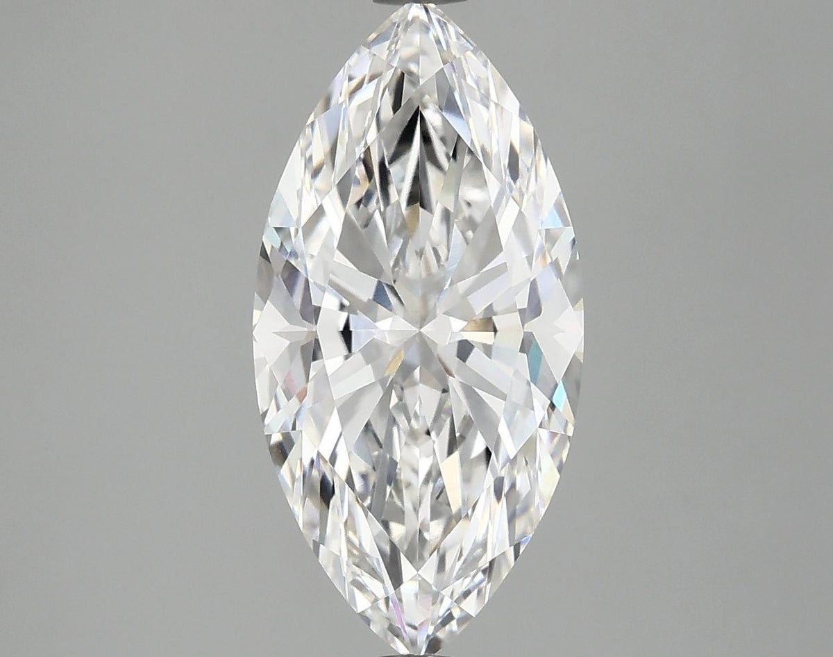 3.02 Carat Marquise Shaped Ideal Cut VVS2 IGI Certified Lab Grown Diamond