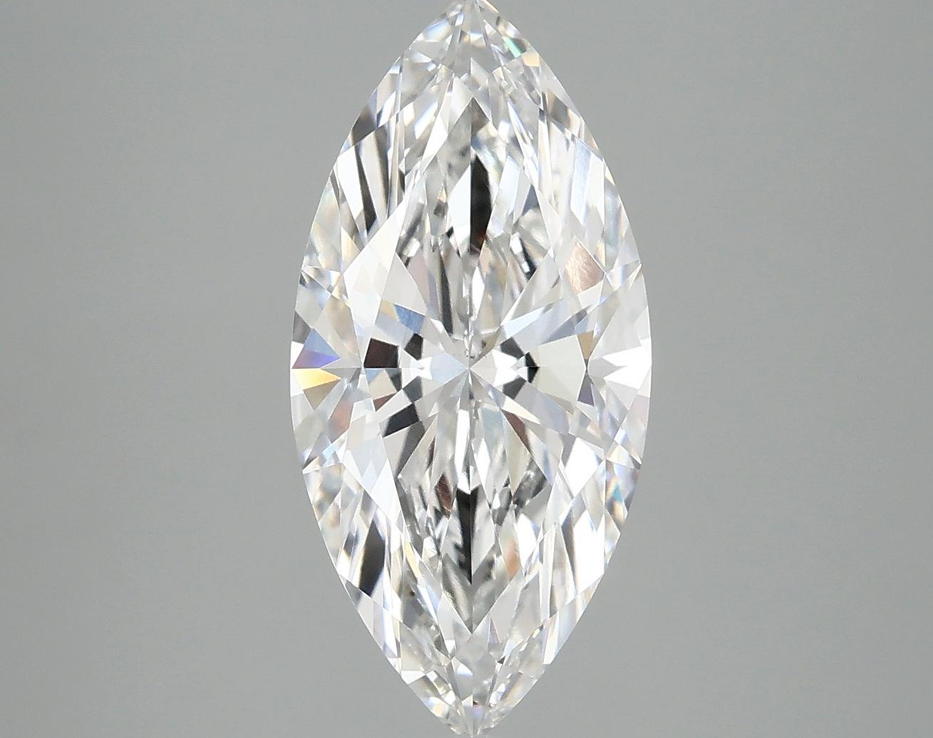 3.09 Carat Marquise Shaped Excellent Cut VS2 IGI Certified Lab Grown Diamond