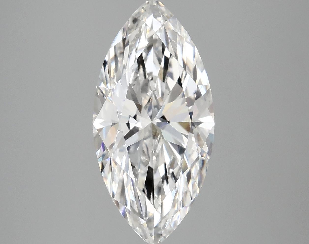 3.09 Carat Marquise Shaped Excellent Cut VVS2 IGI Certified Lab Grown Diamond