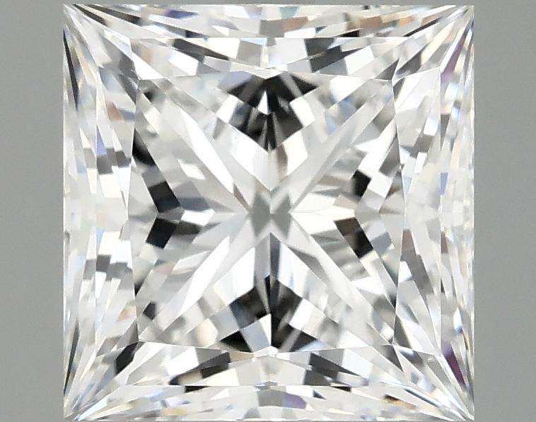4.09 Carat Princess Shaped Ideal Cut VVS2 IGI Certified Lab Grown Diamond
