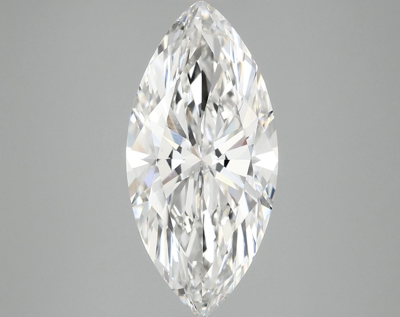 3.07 Carat Marquise Shaped Excellent Cut VS1 IGI Certified Lab Grown Diamond