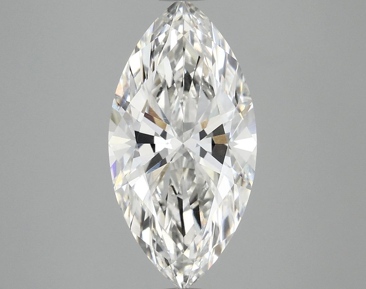 3.07 Carat Marquise Shaped Ideal Cut VVS2 IGI Certified Lab Grown Diamond