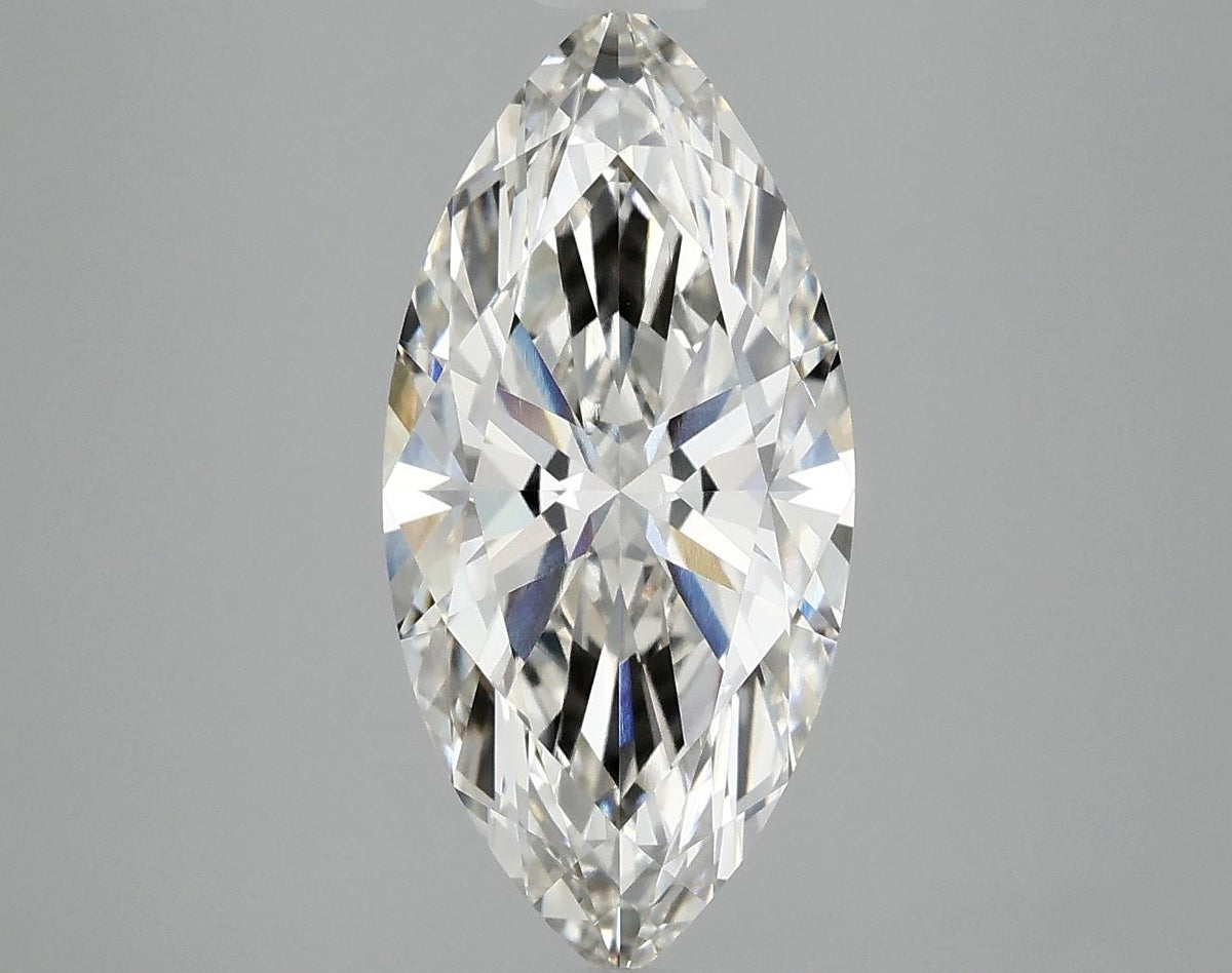 3.06 Carat Marquise Shaped Excellent Cut VVS2 IGI Certified Lab Grown Diamond