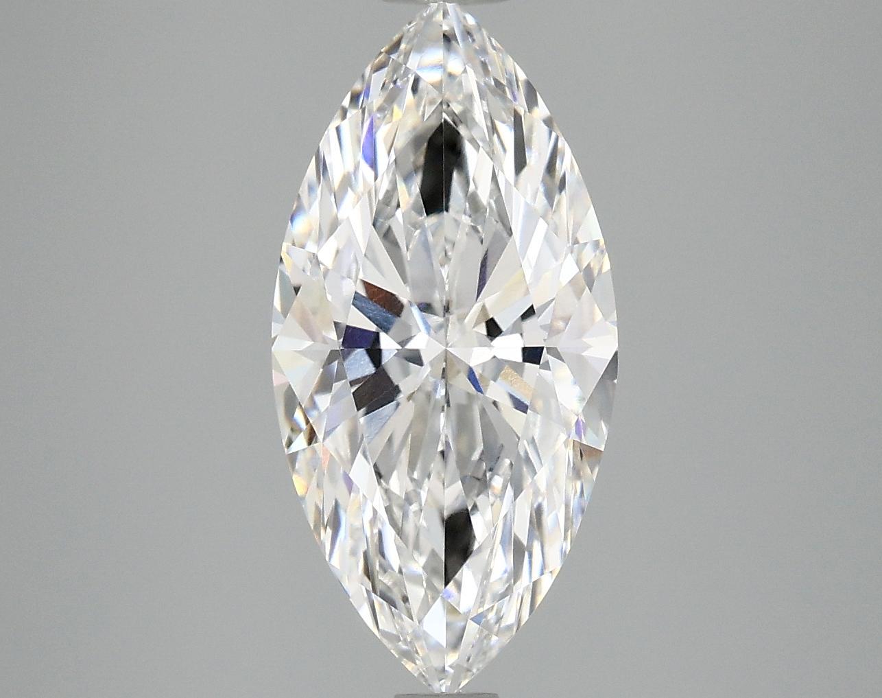 3.08 Carat Marquise Shaped Ideal Cut VVS2 IGI Certified Lab Grown Diamond