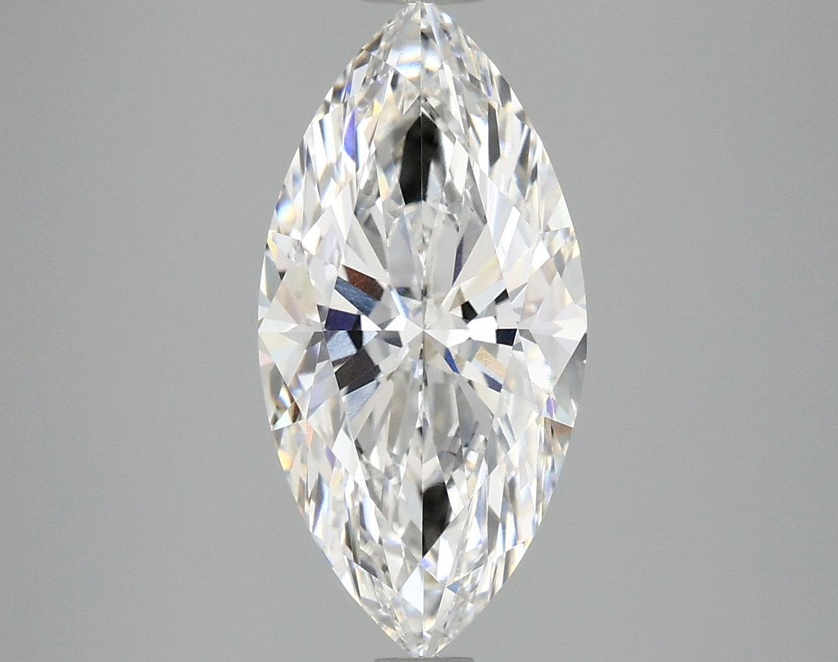 3.08 Carat Marquise Shaped Ideal Cut VVS2 IGI Certified Lab Grown Diamond