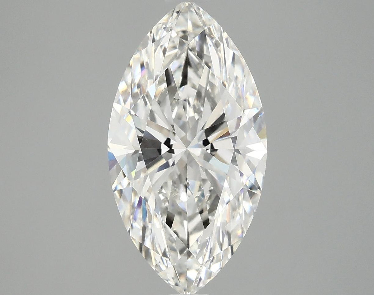 3.09 Carat Marquise Shaped Excellent Cut VVS2 IGI Certified Lab Grown Diamond