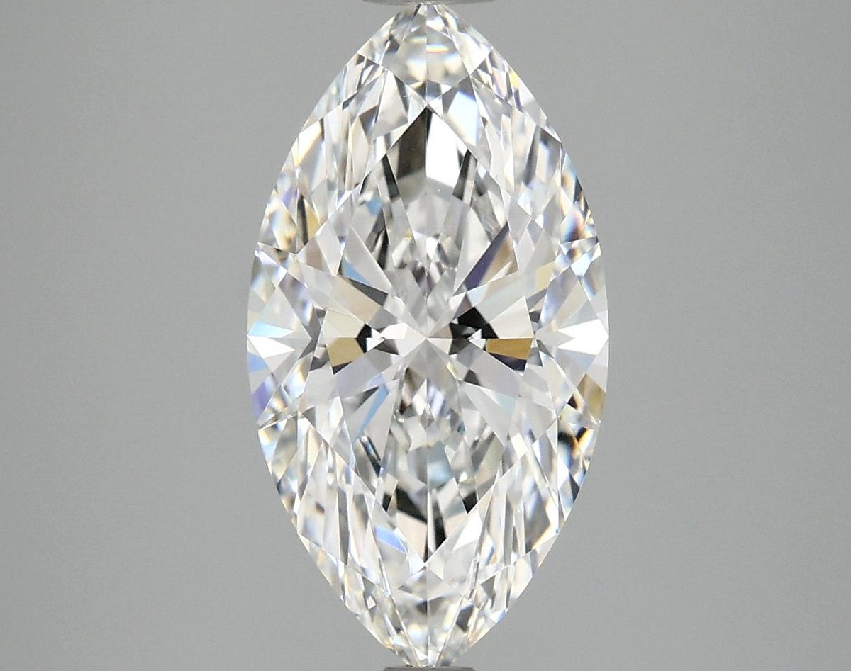 3.08 Carat Marquise Shaped Excellent Cut VVS2 IGI Certified Lab Grown Diamond