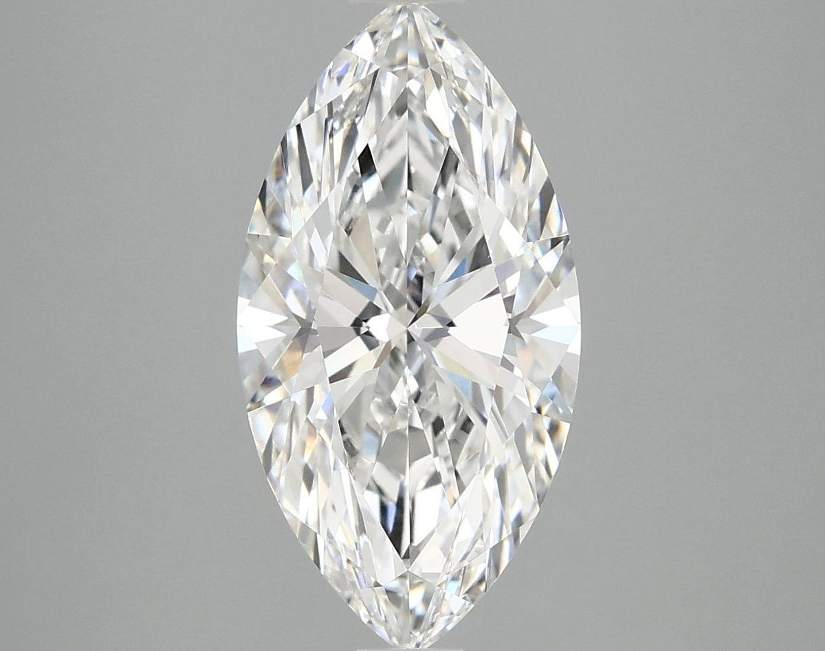 3.07 Carat Marquise Shaped Ideal Cut VVS2 IGI Certified Lab Grown Diamond