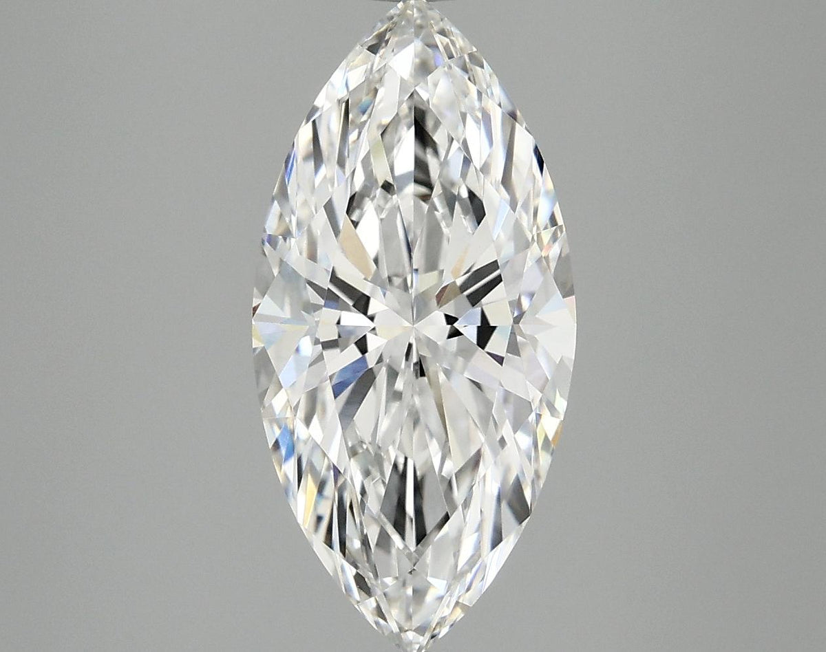 3.07 Carat Marquise Shaped Excellent Cut VVS2 IGI Certified Lab Grown Diamond