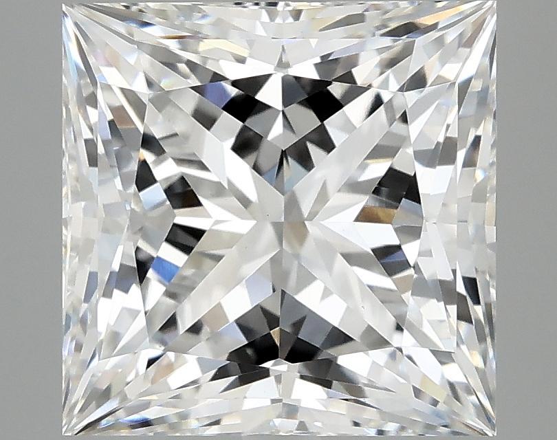 5.09 Carat Princess Shaped Ideal Cut VVS2 IGI Certified Lab Grown Diamond