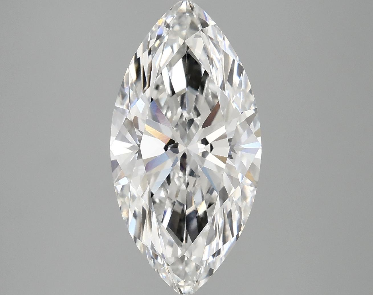 3.1 Carat Marquise Shaped Ideal Cut VVS2 IGI Certified Lab Grown Diamond