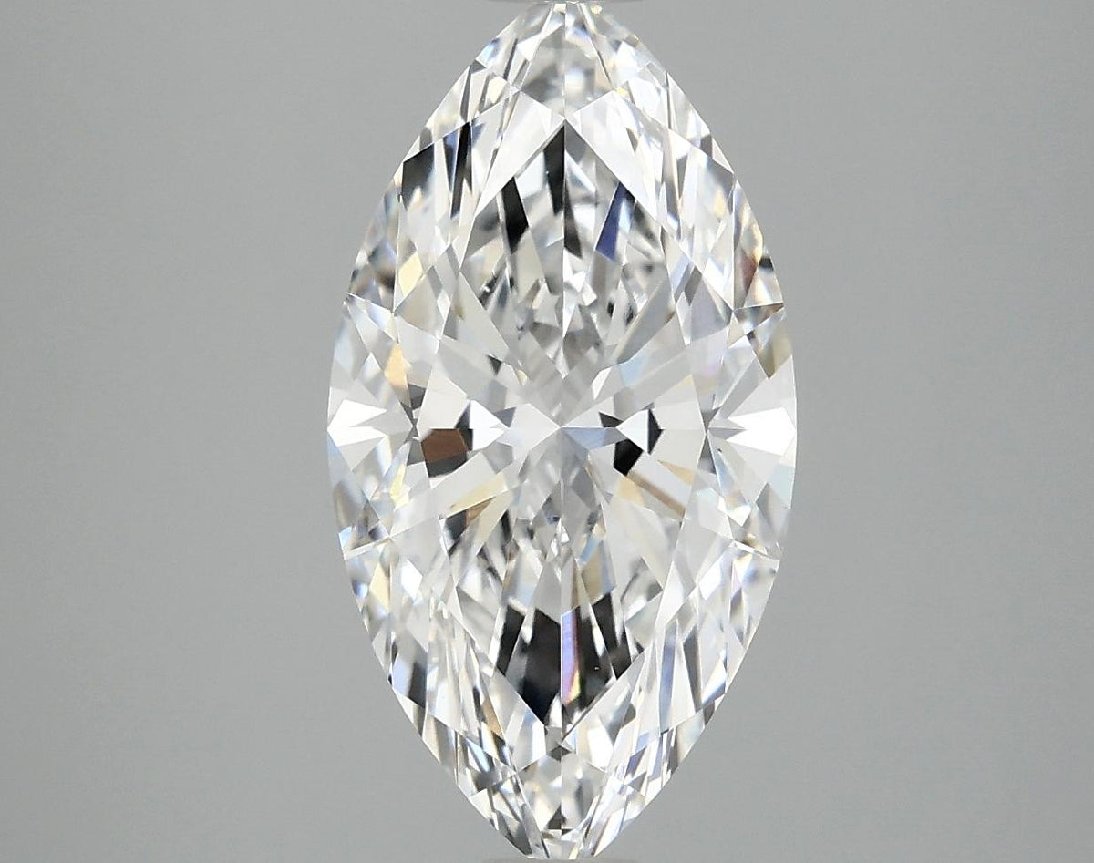 3.08 Carat Marquise Shaped Ideal Cut VVS2 IGI Certified Lab Grown Diamond