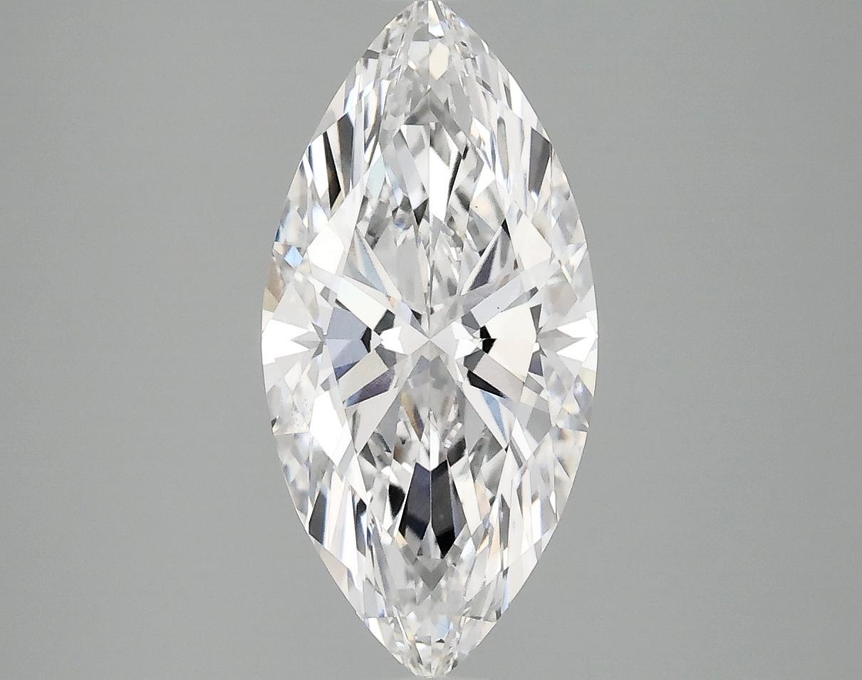 2.39 Carat Marquise Shaped Excellent Cut VVS2 IGI Certified Lab Grown Diamond