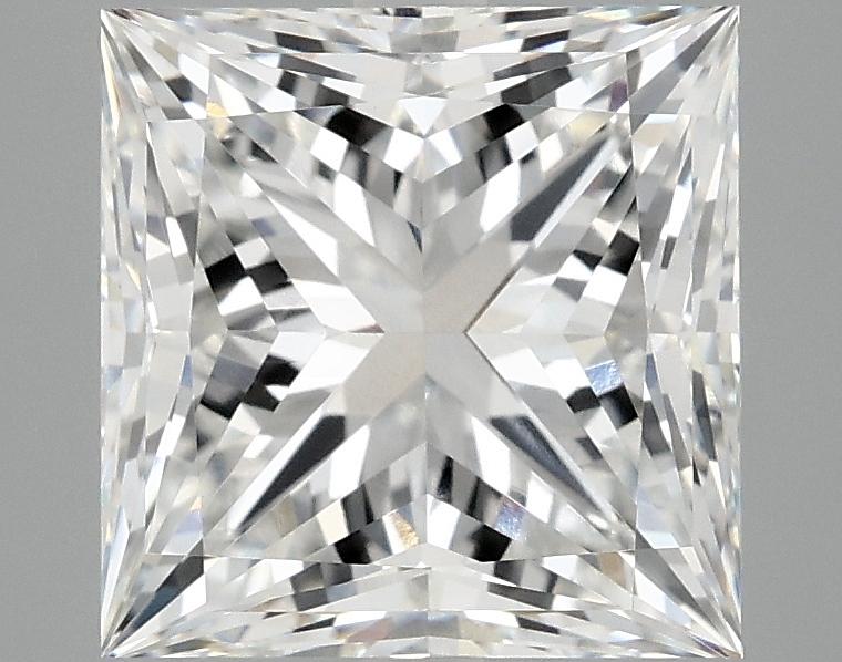 4.04 Carat Princess Shaped Ideal Cut VVS2 IGI Certified Lab Grown Diamond