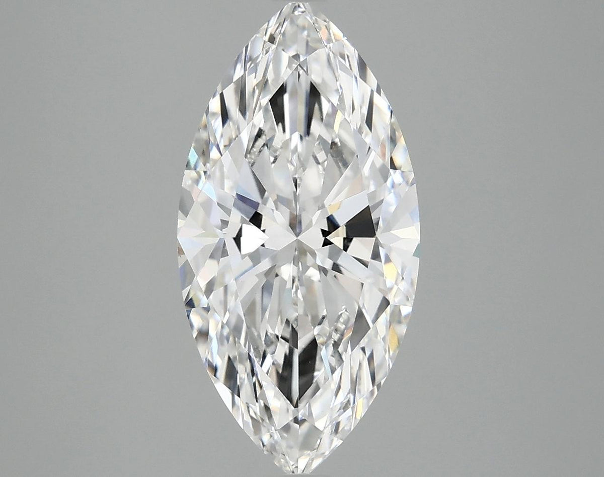 3.06 Carat Marquise Shaped Ideal Cut VVS2 IGI Certified Lab Grown Diamond
