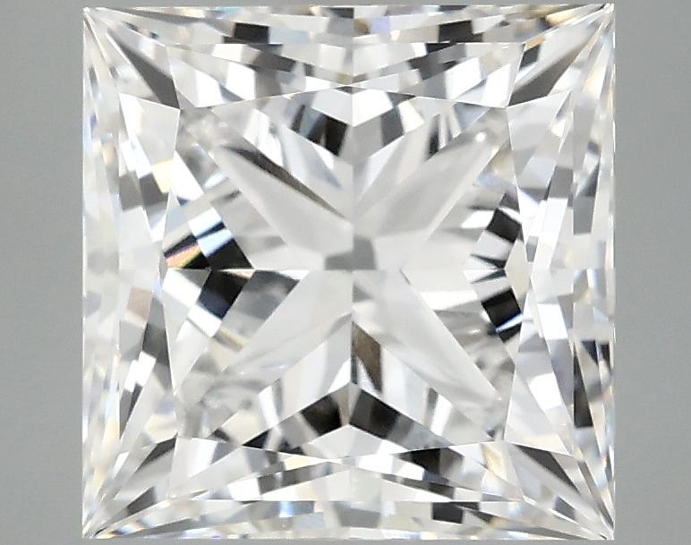 4.19 Carat Princess Shaped Ideal Cut VVS2 IGI Certified Lab Grown Diamond