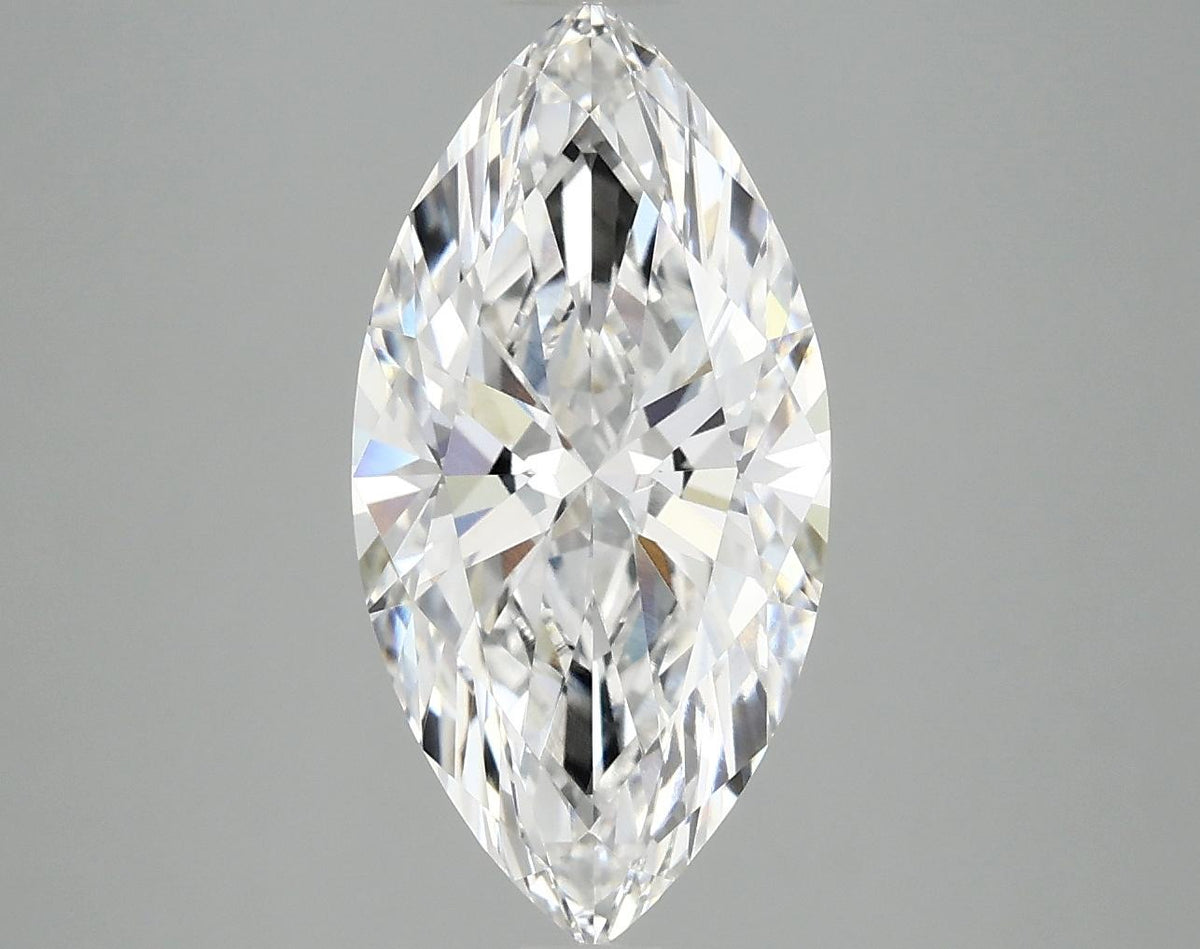 3.06 Carat Marquise Shaped Ideal Cut VVS2 IGI Certified Lab Grown Diamond