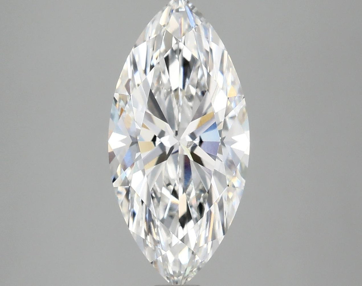 3.07 Carat Marquise Shaped Excellent Cut VVS2 IGI Certified Lab Grown Diamond