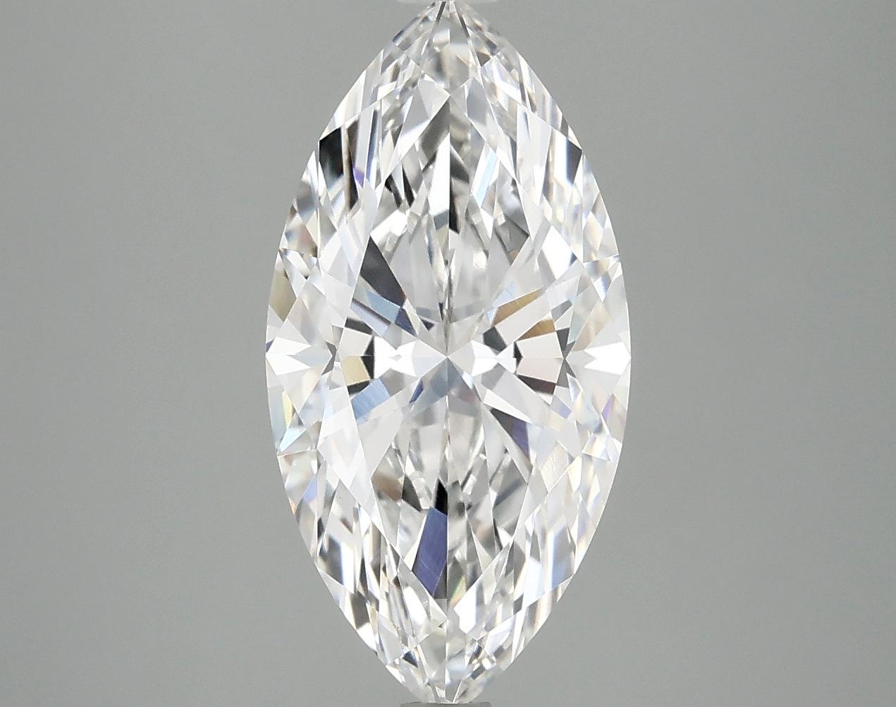 3.09 Carat Marquise Shaped Ideal Cut VVS2 IGI Certified Lab Grown Diamond