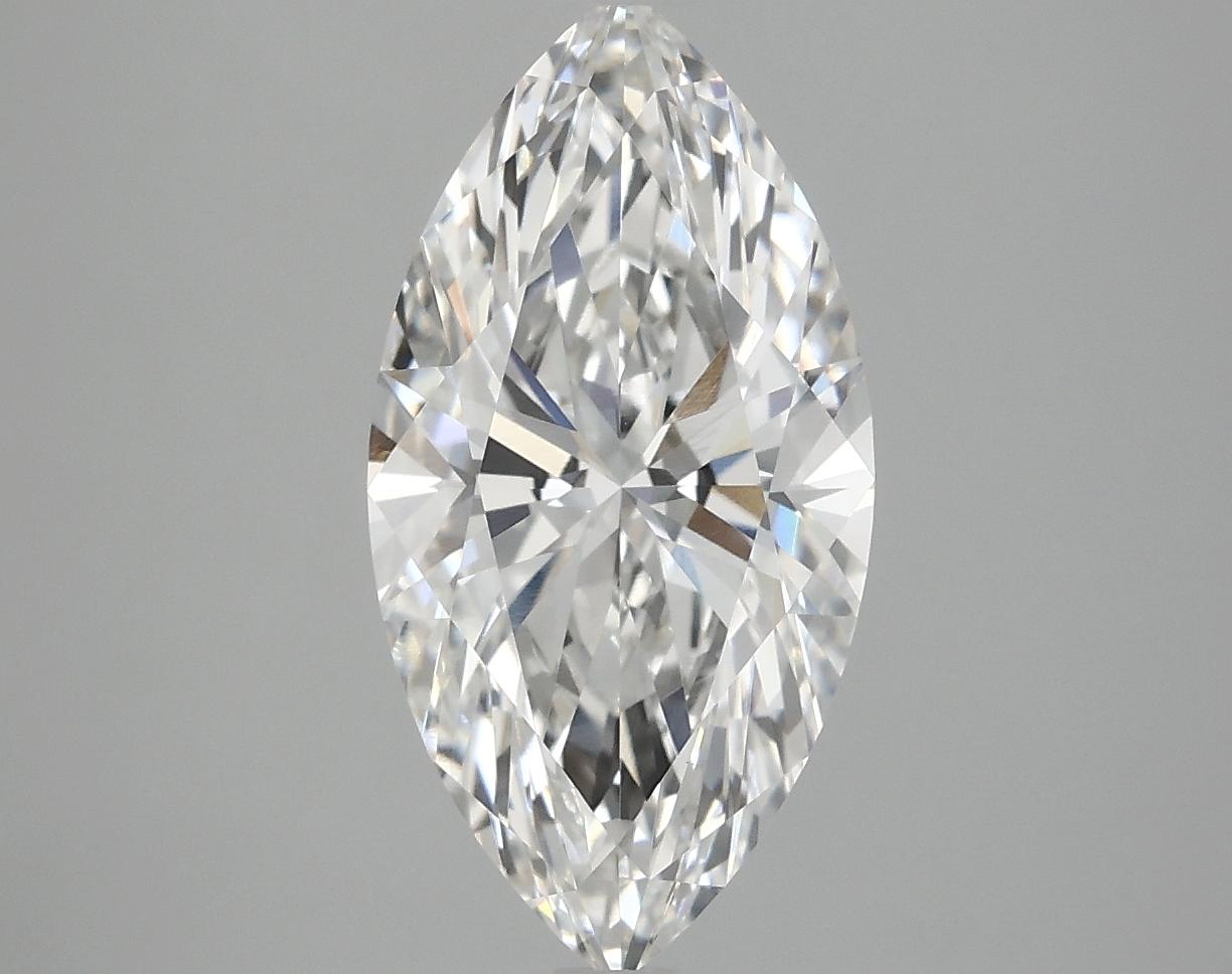 3.02 Carat Marquise Shaped Ideal Cut VVS2 IGI Certified Lab Grown Diamond
