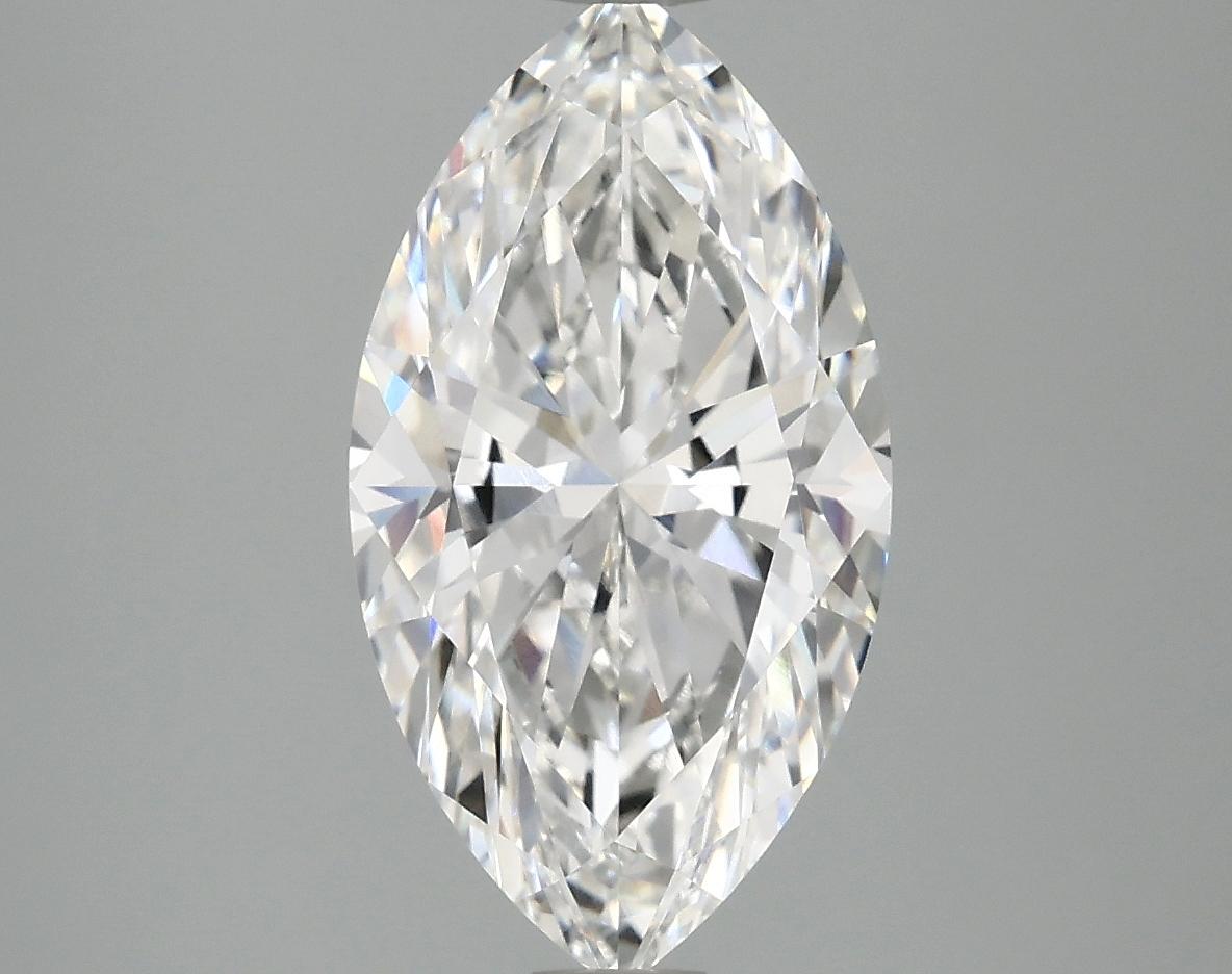 3.14 Carat Marquise Shaped Excellent Cut VVS2 IGI Certified Lab Grown Diamond
