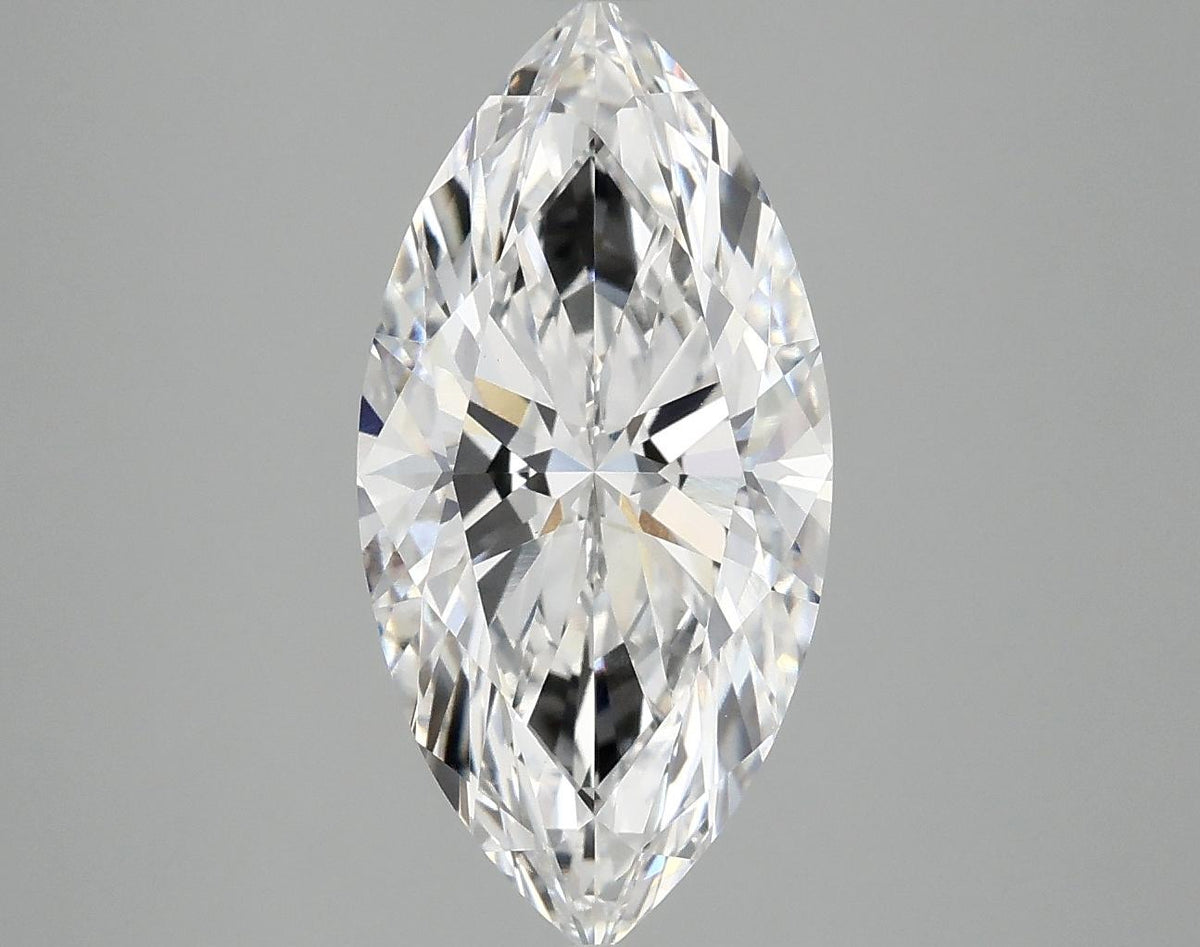 3.09 Carat Marquise Shaped Ideal Cut VVS2 IGI Certified Lab Grown Diamond