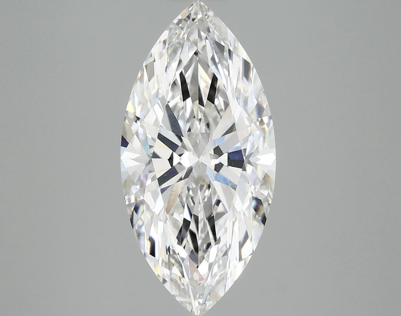 3.09 Carat Marquise Shaped Ideal Cut VVS2 IGI Certified Lab Grown Diamond