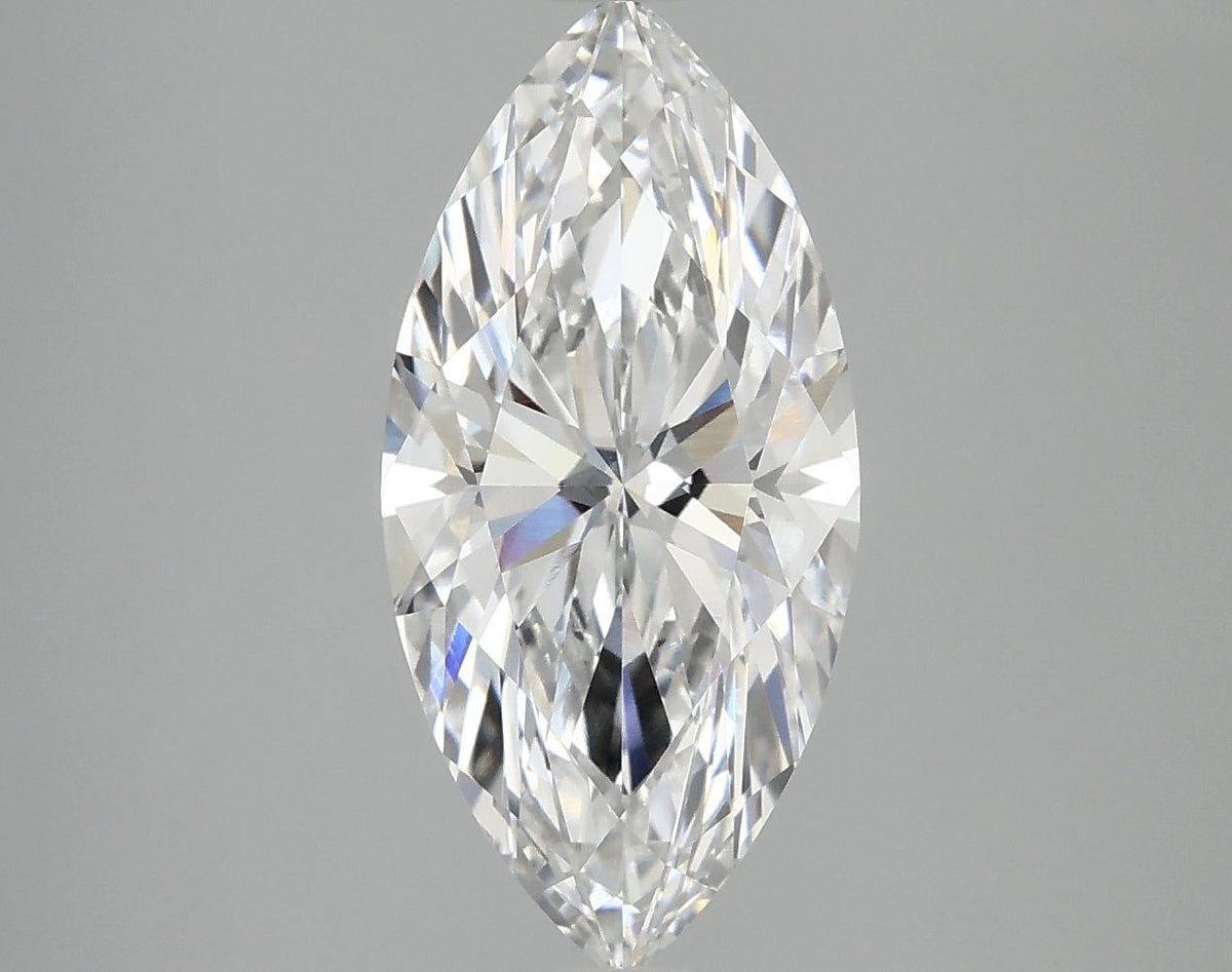 3.02 Carat Marquise Shaped Excellent Cut VVS2 IGI Certified Lab Grown Diamond