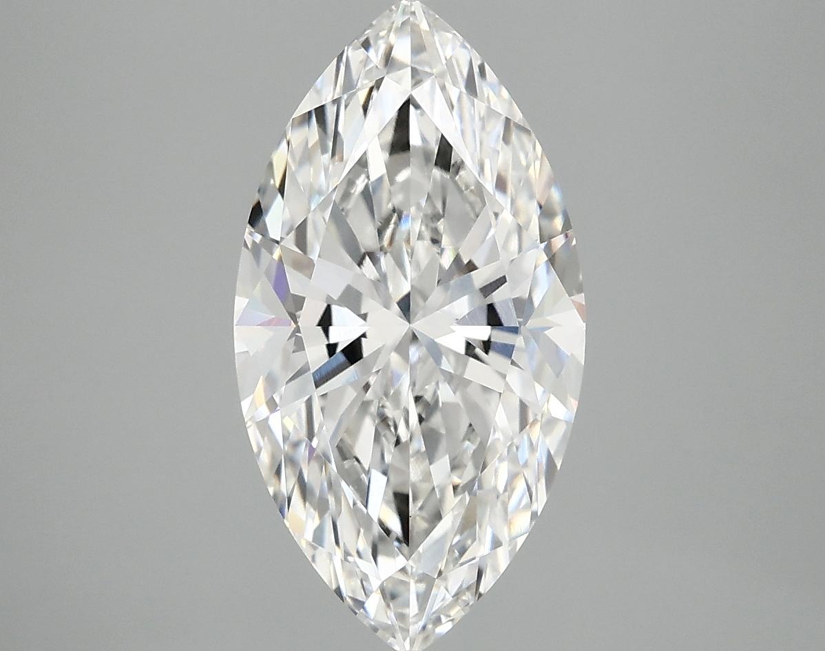 3.08 Carat Marquise Shaped Excellent Cut VVS2 IGI Certified Lab Grown Diamond