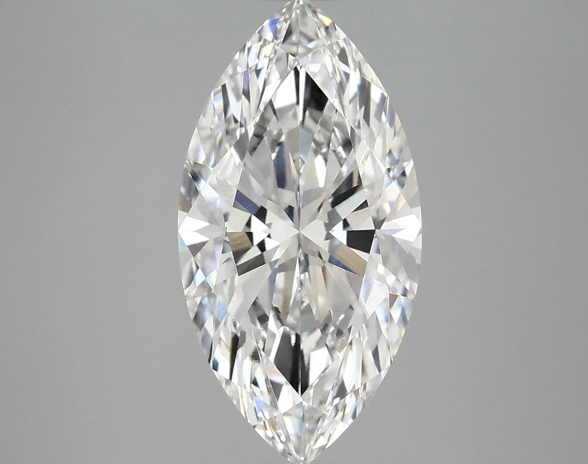 3.07 Carat Marquise Shaped Ideal Cut VVS2 IGI Certified Lab Grown Diamond