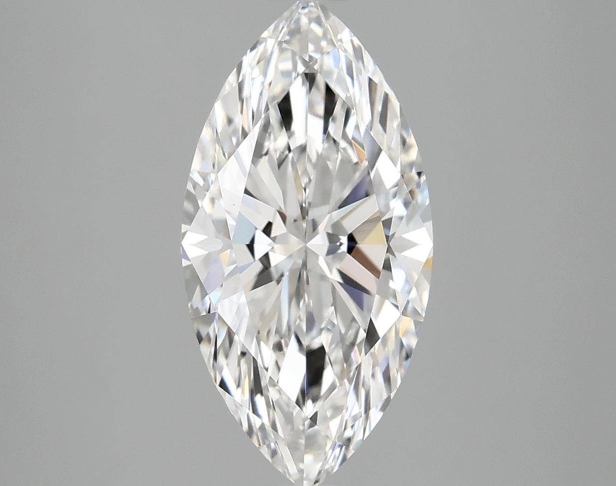 3.09 Carat Marquise Shaped Ideal Cut VVS2 IGI Certified Lab Grown Diamond