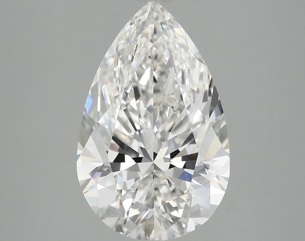 3.05 Carat Pear Shaped Ideal Cut VVS2 IGI Certified Lab Grown Diamond