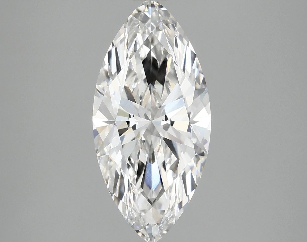 2.42 Carat Marquise Shaped Excellent Cut VVS2 IGI Certified Lab Grown Diamond