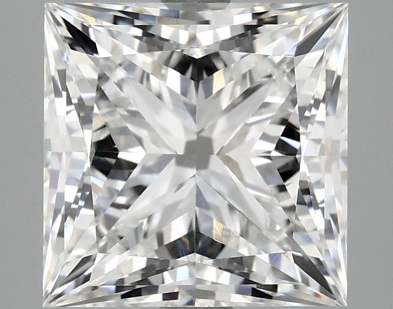 4.17 Carat Princess Shaped Ideal Cut VVS2 IGI Certified Lab Grown Diamond