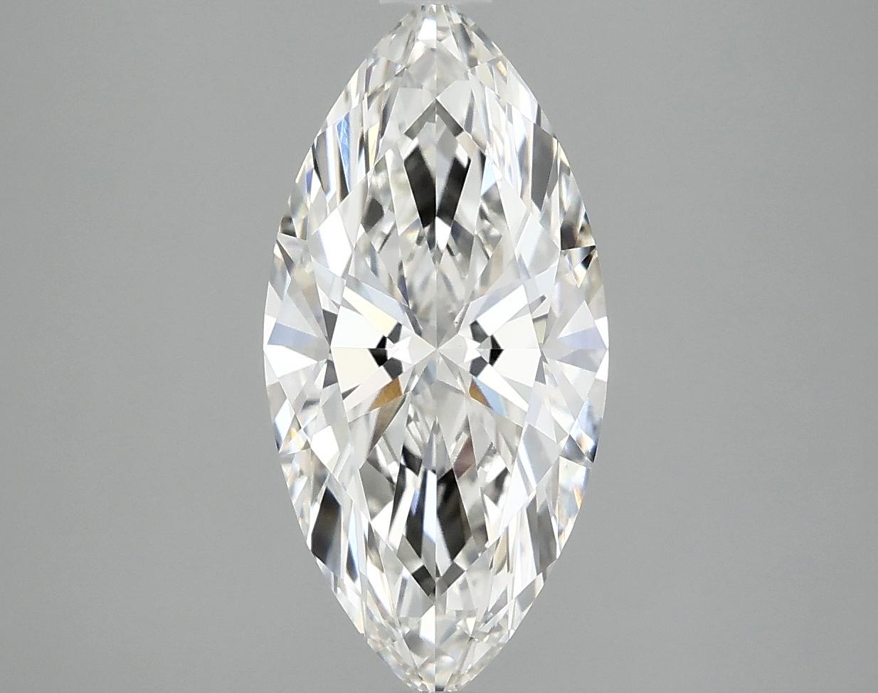 2.55 Carat Marquise Shaped Excellent Cut VS1 IGI Certified Lab Grown Diamond