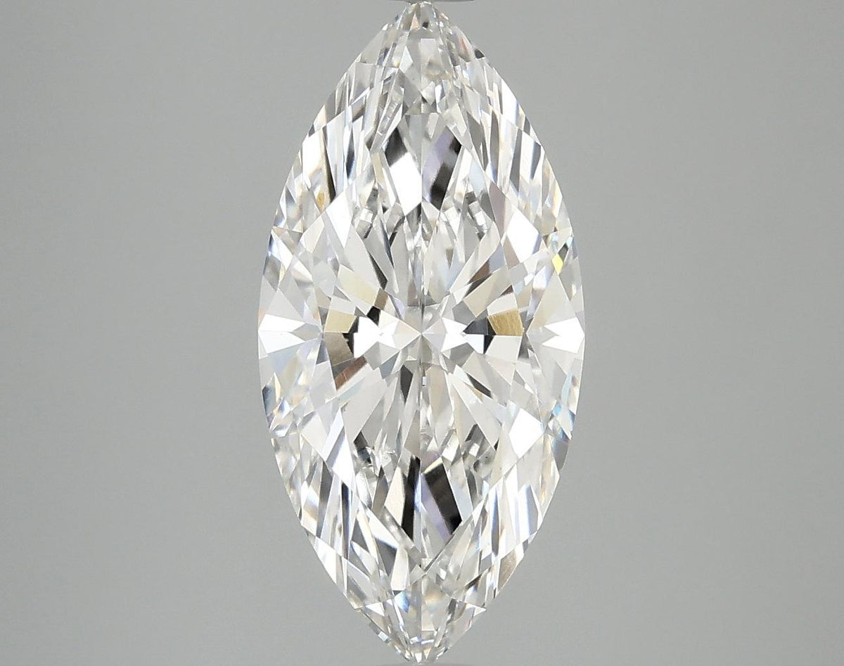 3.08 Carat Marquise Shaped Excellent Cut VVS2 IGI Certified Lab Grown Diamond