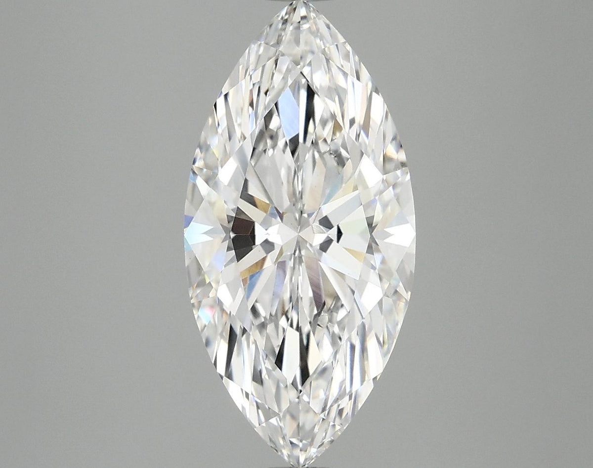 3.08 Carat Marquise Shaped Ideal Cut VVS2 IGI Certified Lab Grown Diamond