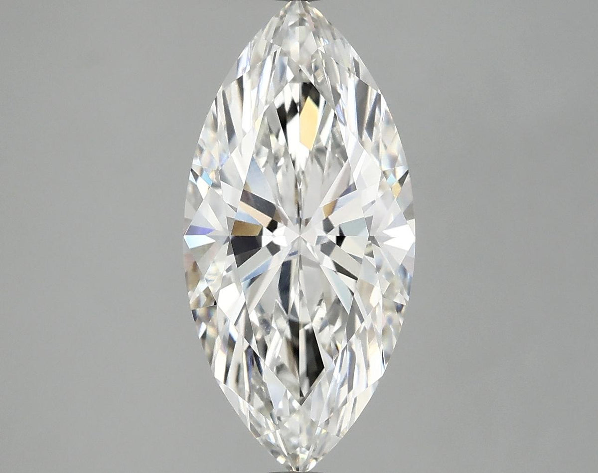 3.09 Carat Marquise Shaped Excellent Cut VVS2 IGI Certified Lab Grown Diamond