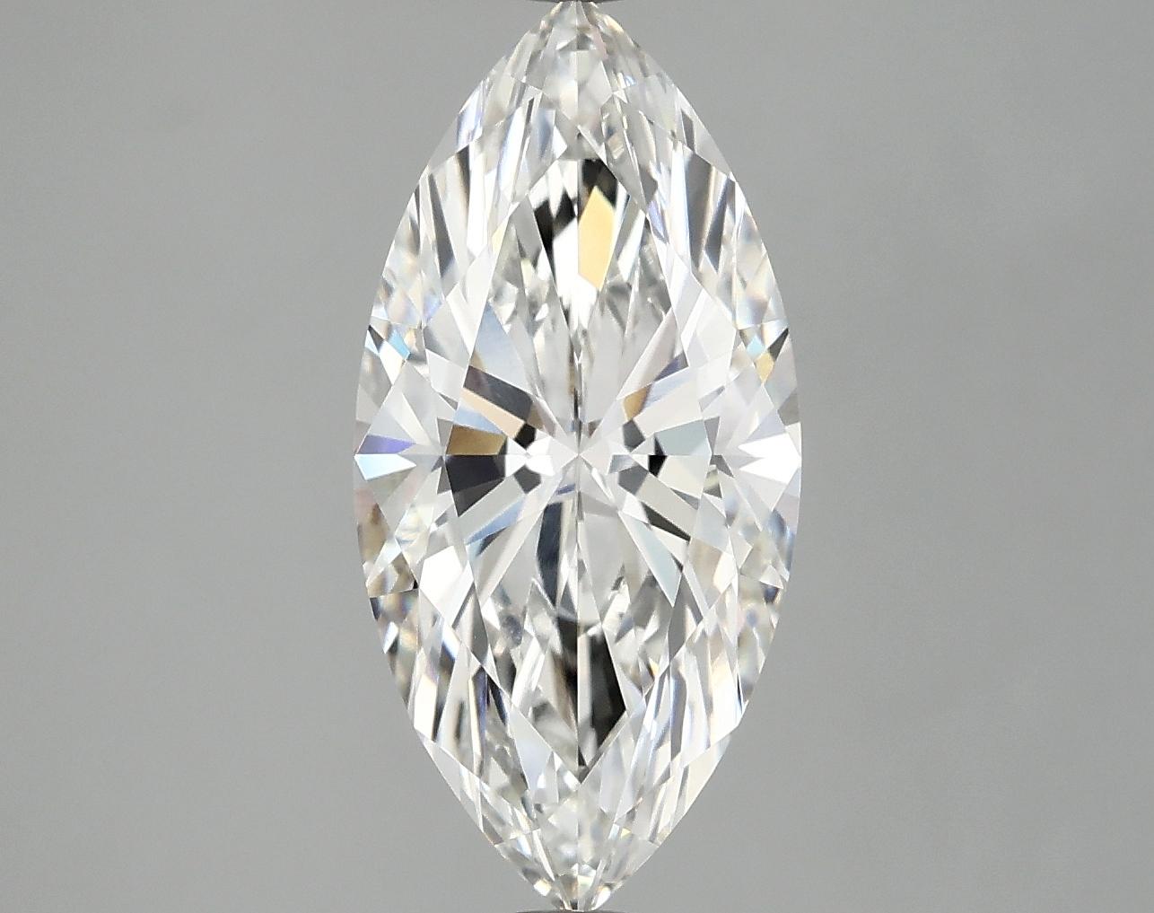 3.09 Carat Marquise Shaped Excellent Cut VVS2 IGI Certified Lab Grown Diamond