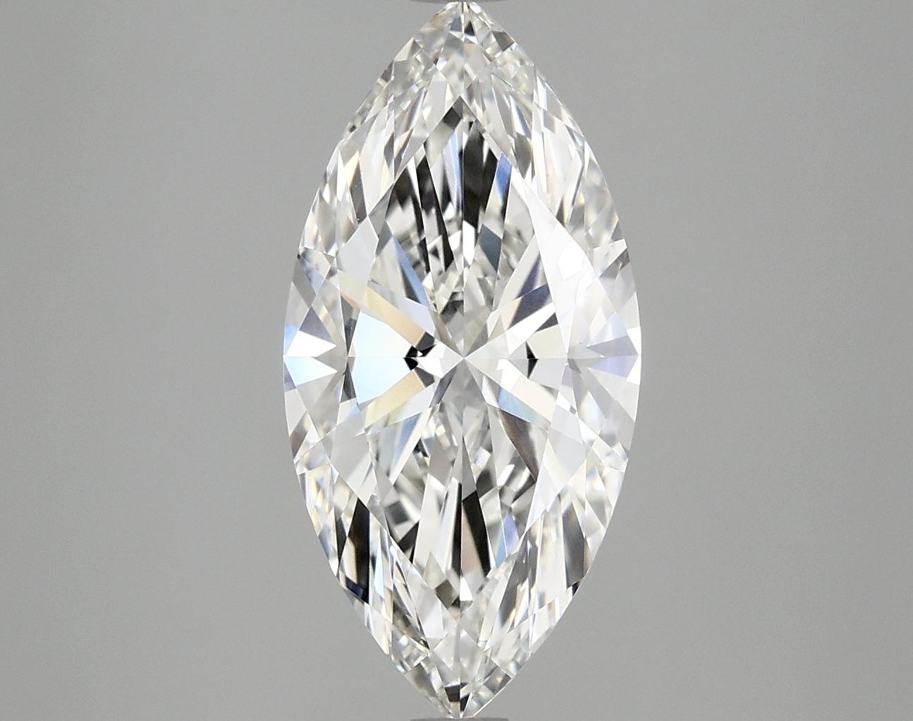3.0 Carat Marquise Shaped Ideal Cut VVS2 IGI Certified Lab Grown Diamond