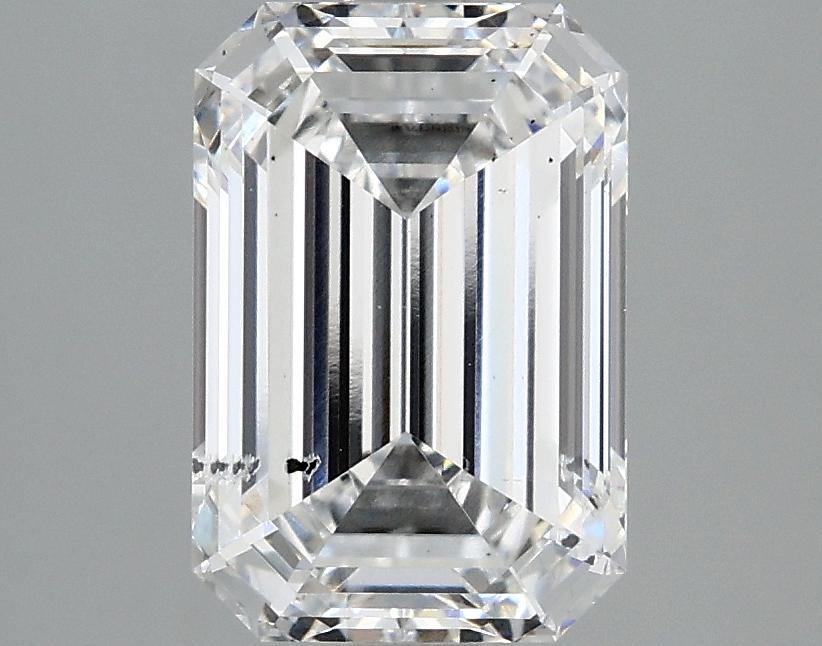 2.54 Carat Emerald Shaped Ideal Cut SI1 IGI Certified Lab Grown Diamond