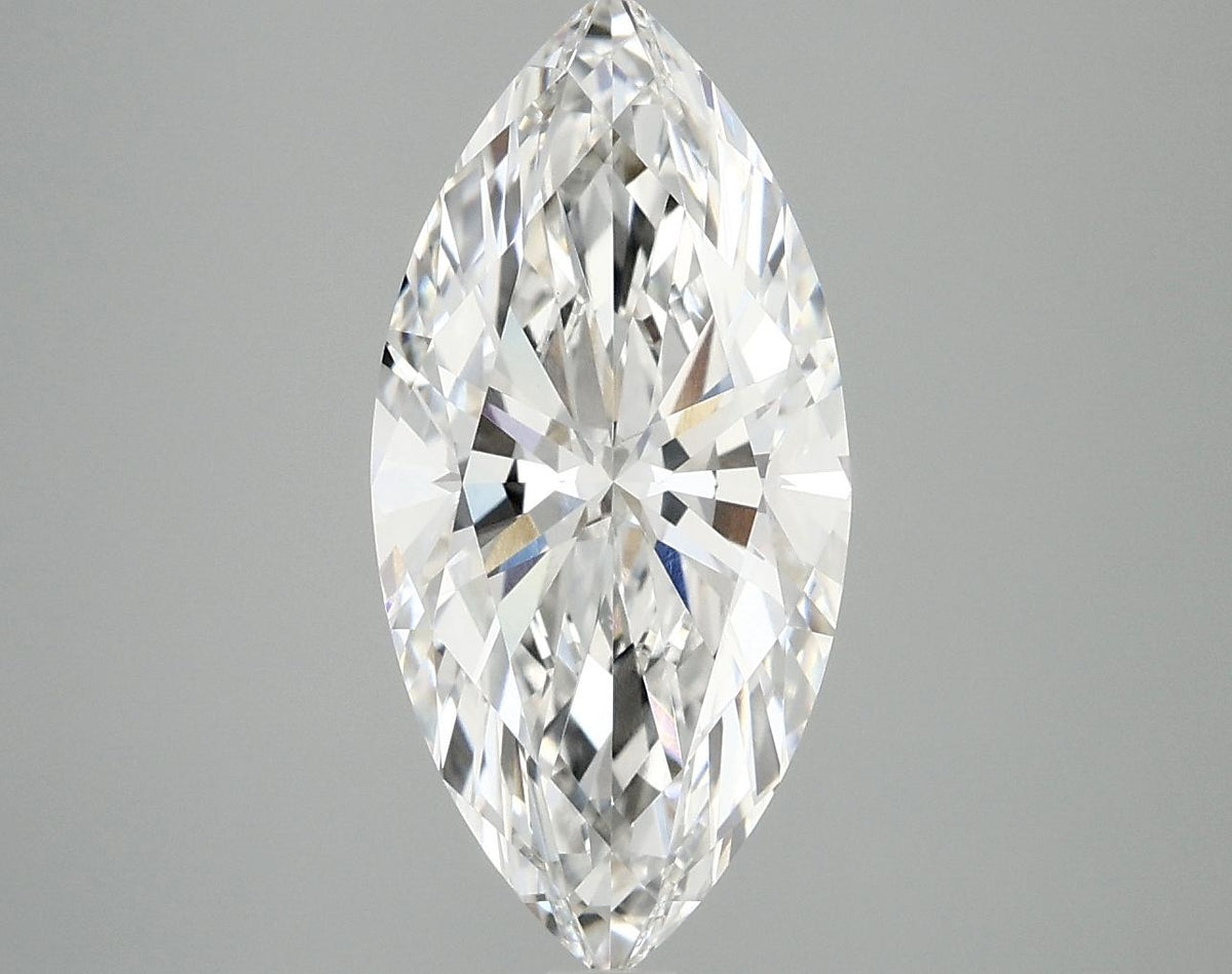 2.97 Carat Marquise Shaped Excellent Cut VVS2 IGI Certified Lab Grown Diamond
