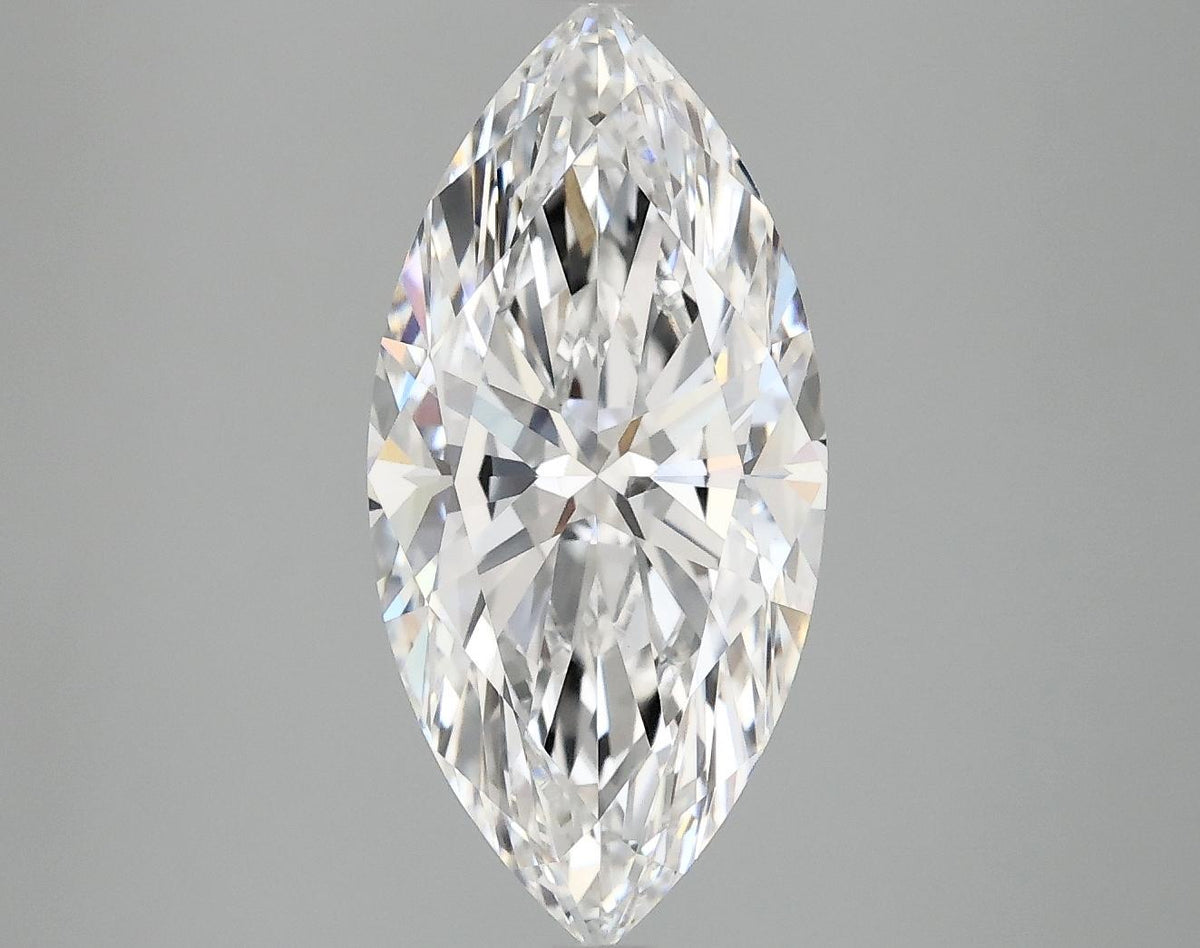 3.06 Carat Marquise Shaped Excellent Cut VVS2 IGI Certified Lab Grown Diamond