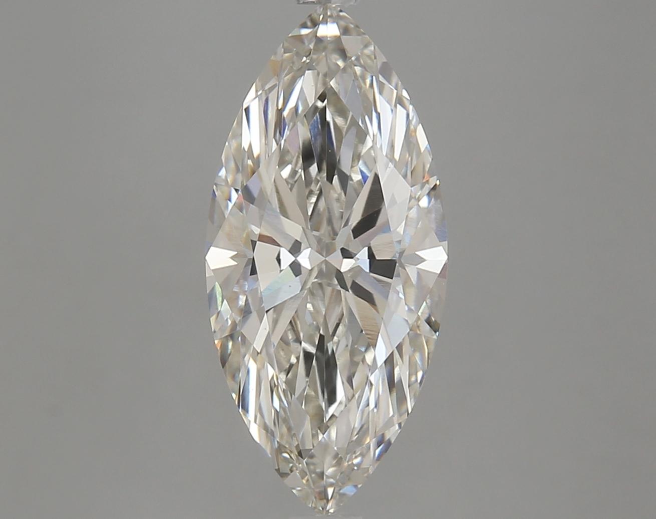 3.83 Carat Marquise Shaped Excellent Cut VVS2 IGI Certified Lab Grown Diamond